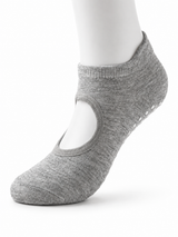 Women's Open Back Non Slip Grip Socks for Yoga Pilates and Barre