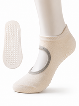 Women's Non Slip Open Back Yoga Socks for Pilates Barre & Studio