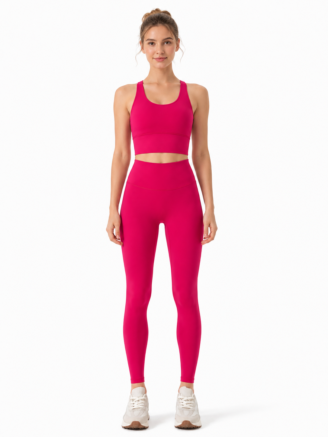 Women's 2 Piece Yoga Set with Leggings & Sports Top for Workouts