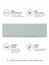 Unisex Wide Cloth Sports Headband for Yoga Running and Workouts