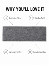 Unisex Wide Stretch Sports Headband for Workouts, Yoga & Running