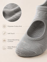 Women's Open Back Non Slip Grip Socks for Yoga Pilates and Barre