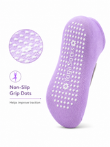 Women's Non Slip Grip Socks for Yoga Pilates and Barre