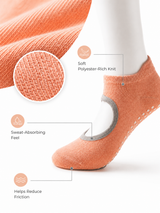 Women's Non-Slip Open Back Grip Socks for Yoga Pilates Barre