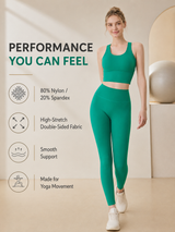 Women's Padded 2 Piece Yoga Set for Studio and Activewear