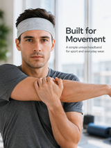 Unisex Wide Cloth Sports Headband for Yoga Running and Workouts