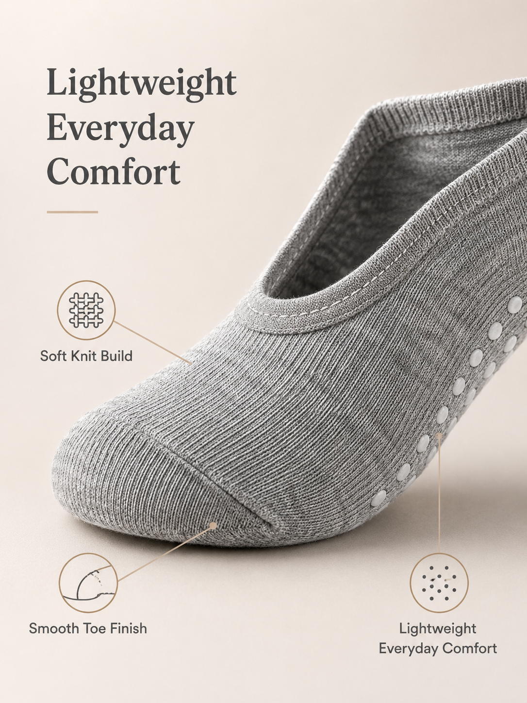 Women's Open Back Non Slip Grip Socks for Yoga Pilates and Barre