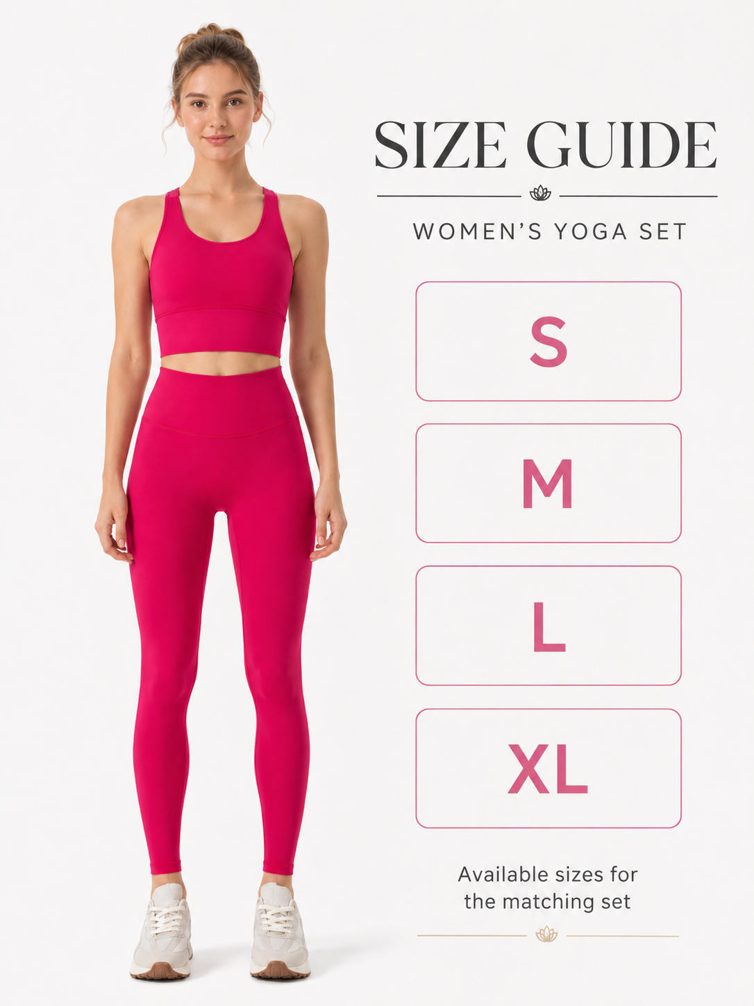 Women's 2 Piece Yoga Set with Leggings & Sports Top for Workouts