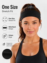 FlexCore Wide Sports Headband for Workouts, Yoga & Running