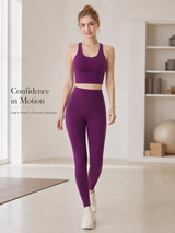 Women's FlowSculpt Padded 2 Piece Yoga Set with Leggings