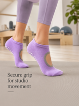 Women's Non Slip Grip Socks for Yoga Pilates and Barre