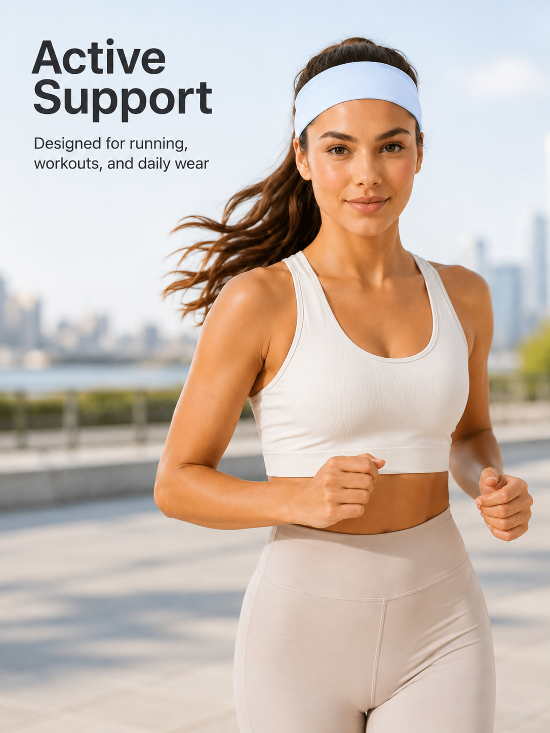 Unisex Soft Stretch Sports Headband for Yoga, Running & Workouts