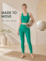 Women's Padded 2 Piece Yoga Set for Studio and Activewear