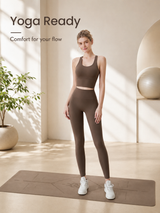 Women's Padded 2 Piece Yoga Set for Yoga, Workout & Athleisure
