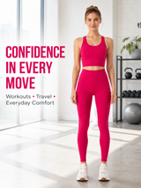 Women's 2 Piece Yoga Set with Leggings & Sports Top for Workouts