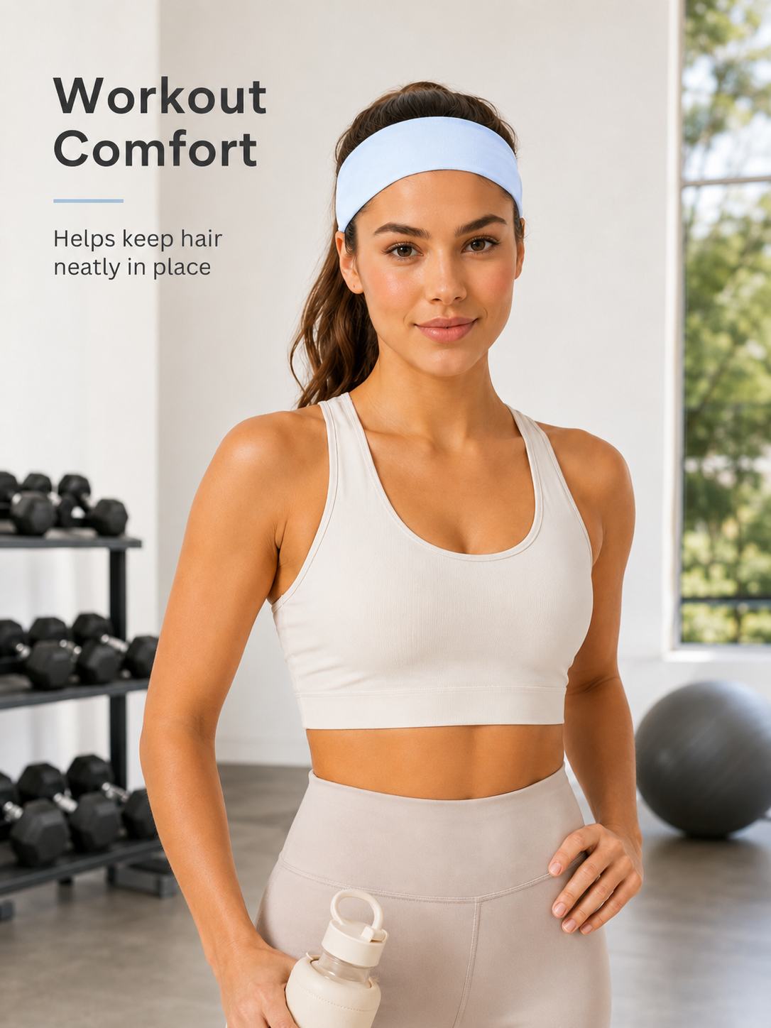 Unisex Soft Stretch Sports Headband for Yoga, Running & Workouts