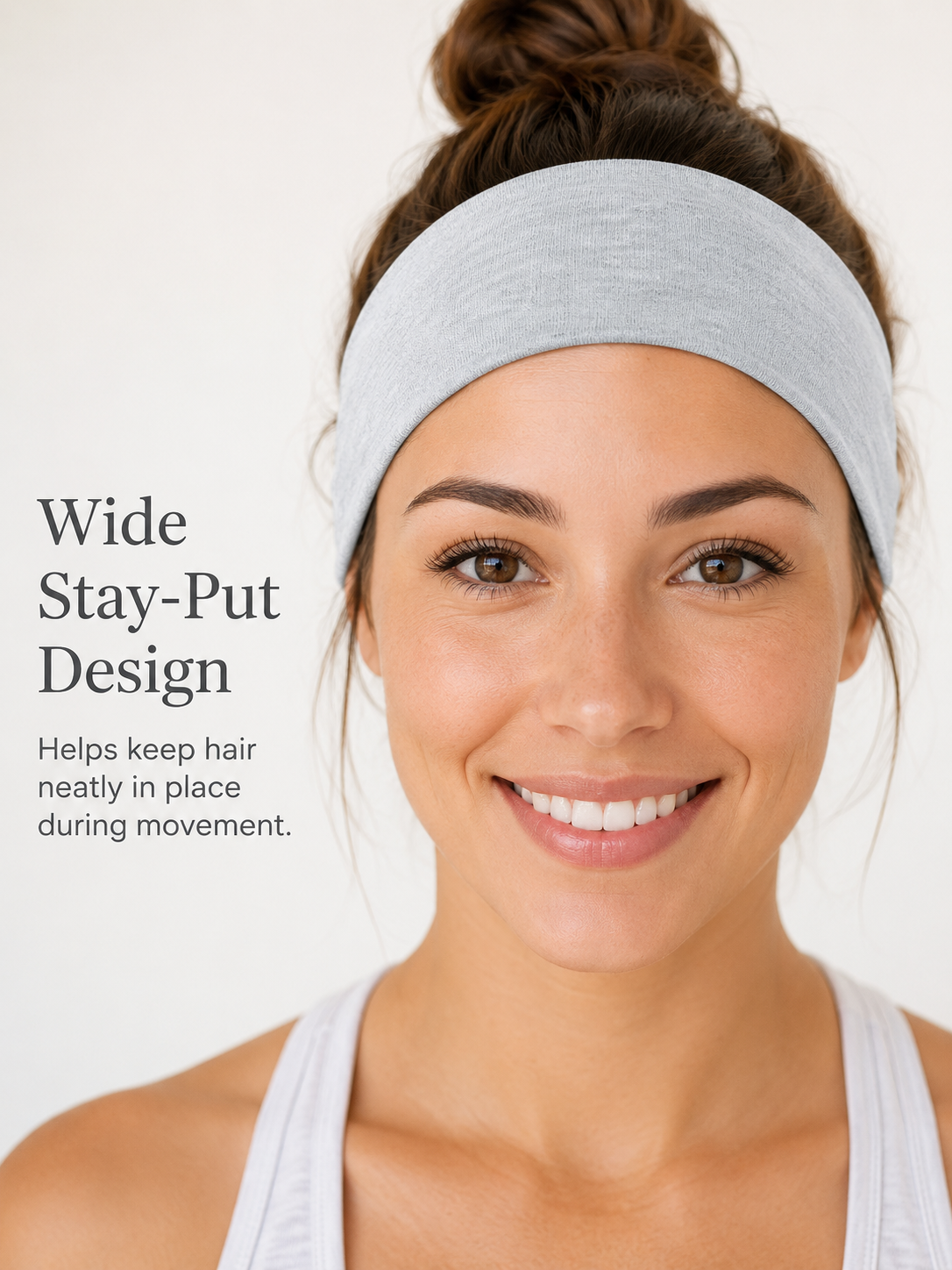 Unisex Wide Cloth Sports Headband for Yoga Running and Workouts