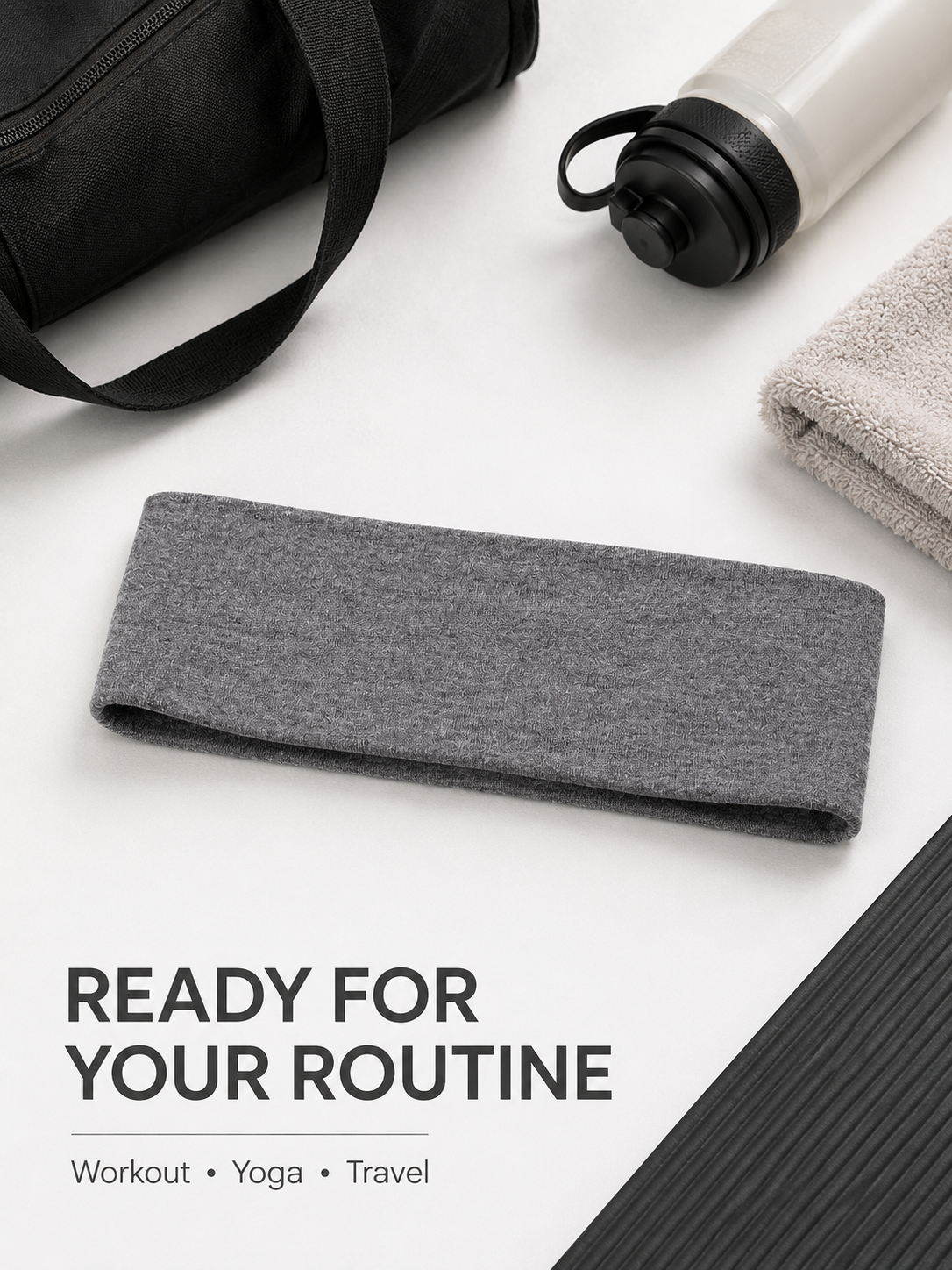 Unisex Wide Stretch Sports Headband for Workouts, Yoga & Running