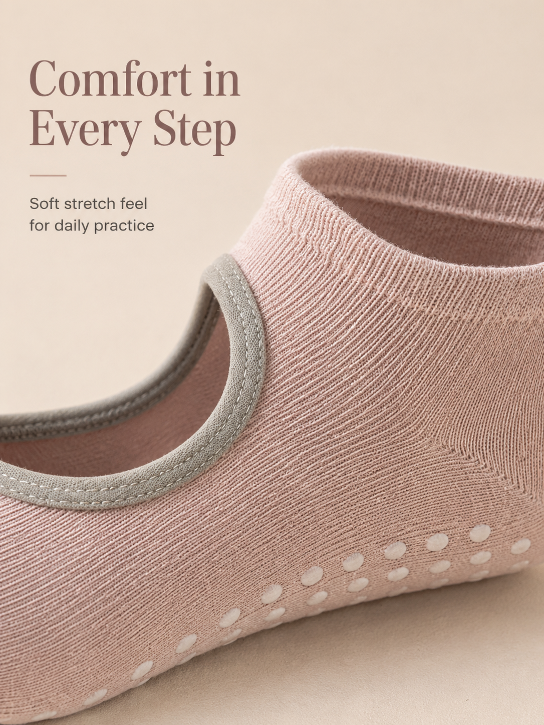 Women's Open Back Non Slip Pilates Socks for Yoga Barre and Studio