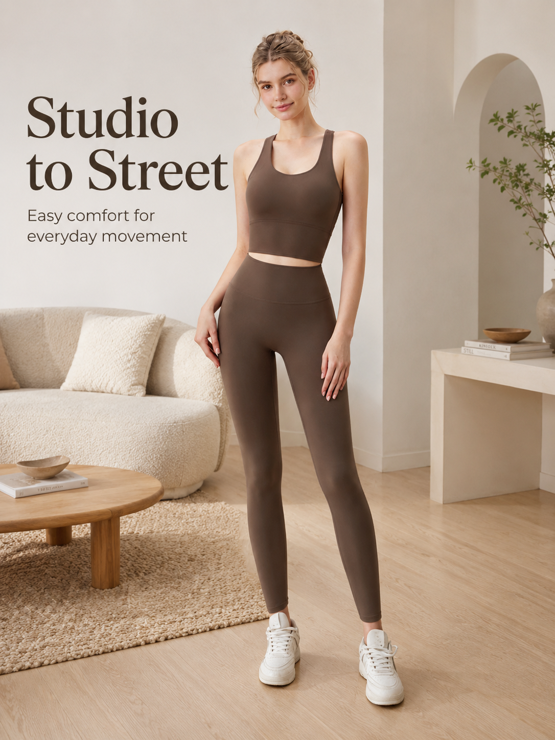 Women's Padded 2 Piece Yoga Set for Yoga, Workout & Athleisure