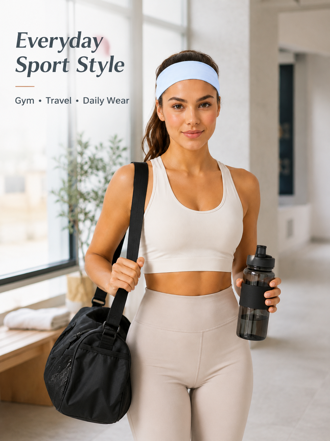 Unisex Soft Stretch Sports Headband for Yoga, Running & Workouts