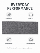 Unisex Wide Stretch Sports Headband for Workouts, Yoga & Running