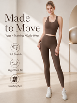 Women's Padded 2 Piece Yoga Set for Yoga, Workout & Athleisure