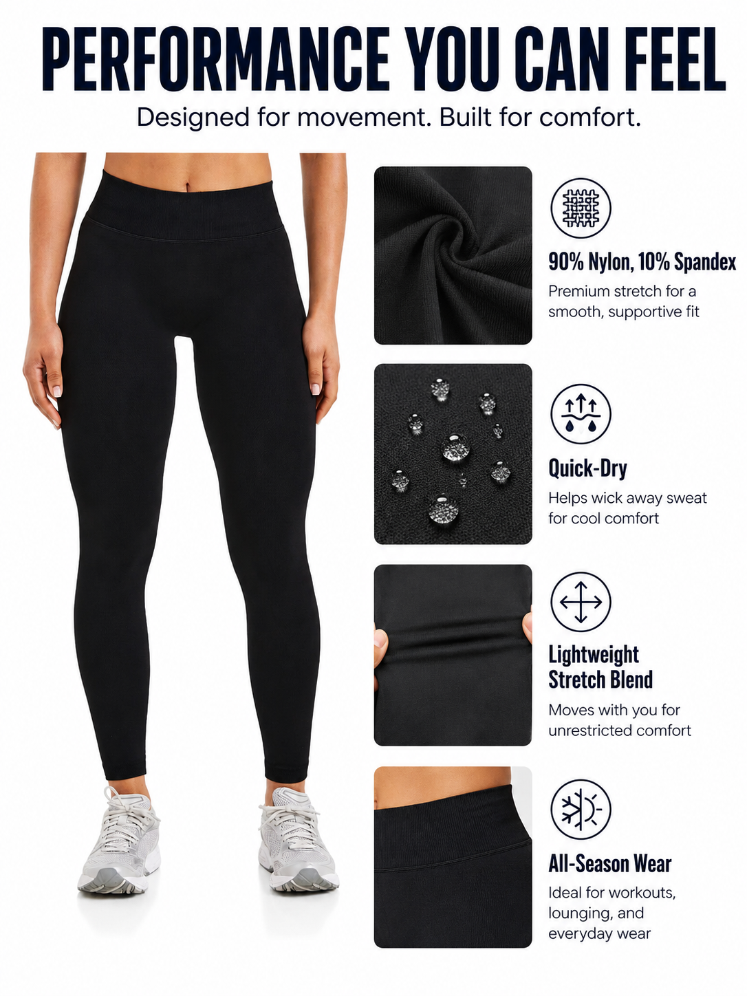 Women's SculptFlex High Waisted Yoga Leggings for Workouts & Everyday