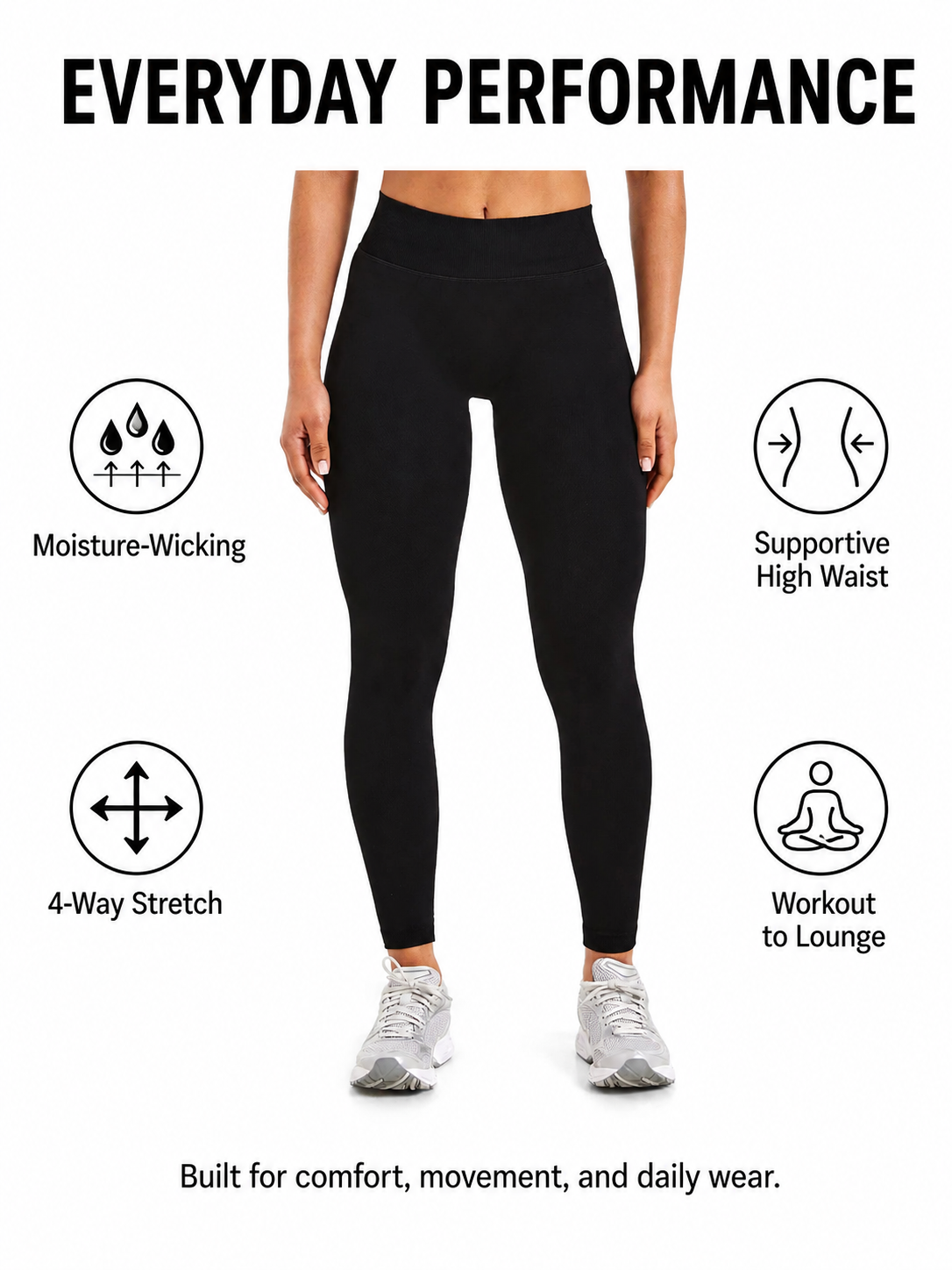 Women's SculptFlex High Waisted Yoga Leggings for Workouts & Everyday
