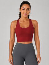Women's SculptFlex Seamless Longline Sports Bra for Yoga & Training