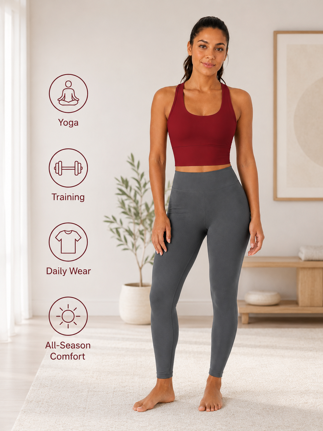Women's SculptFlex Seamless Longline Sports Bra for Yoga & Training