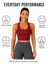Women's SculptFlex Seamless Longline Sports Bra for Yoga & Training