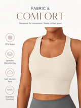 Women's SculptFlex Seamless Wireless Sports Bra for Yoga & Activewear