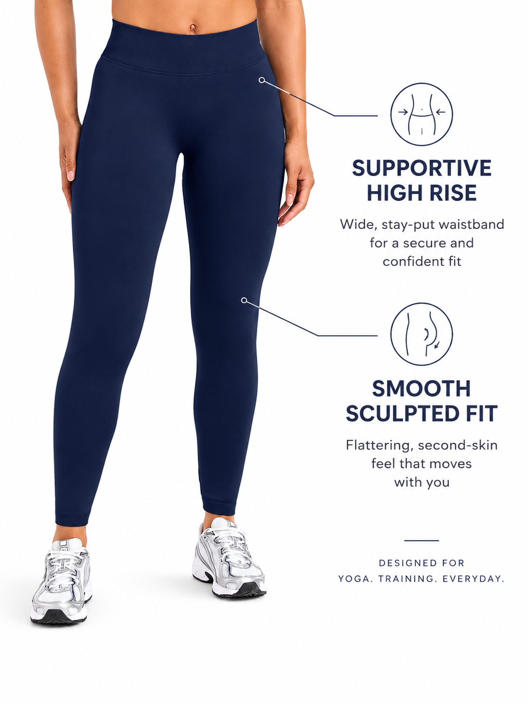 Women's SculptFlex High Waisted Yoga Leggings for Workout and Everyday