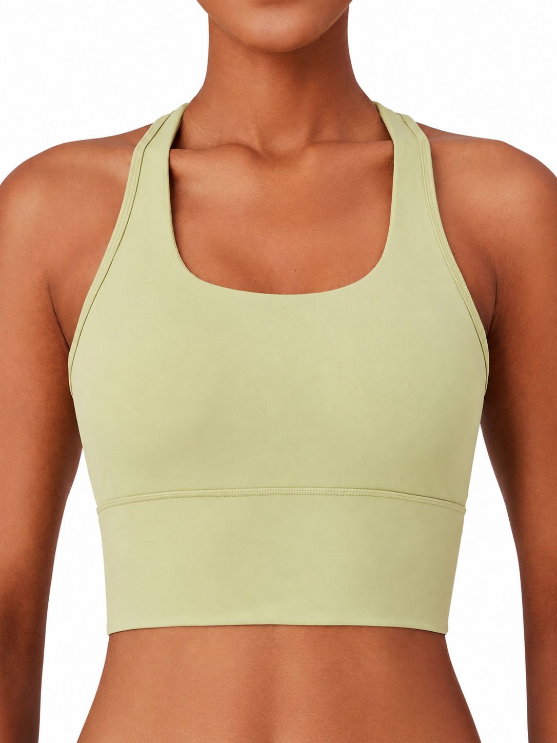 Women's SculptFlex Seamless Wireless Longline Sports Bra for Yoga & Pilates