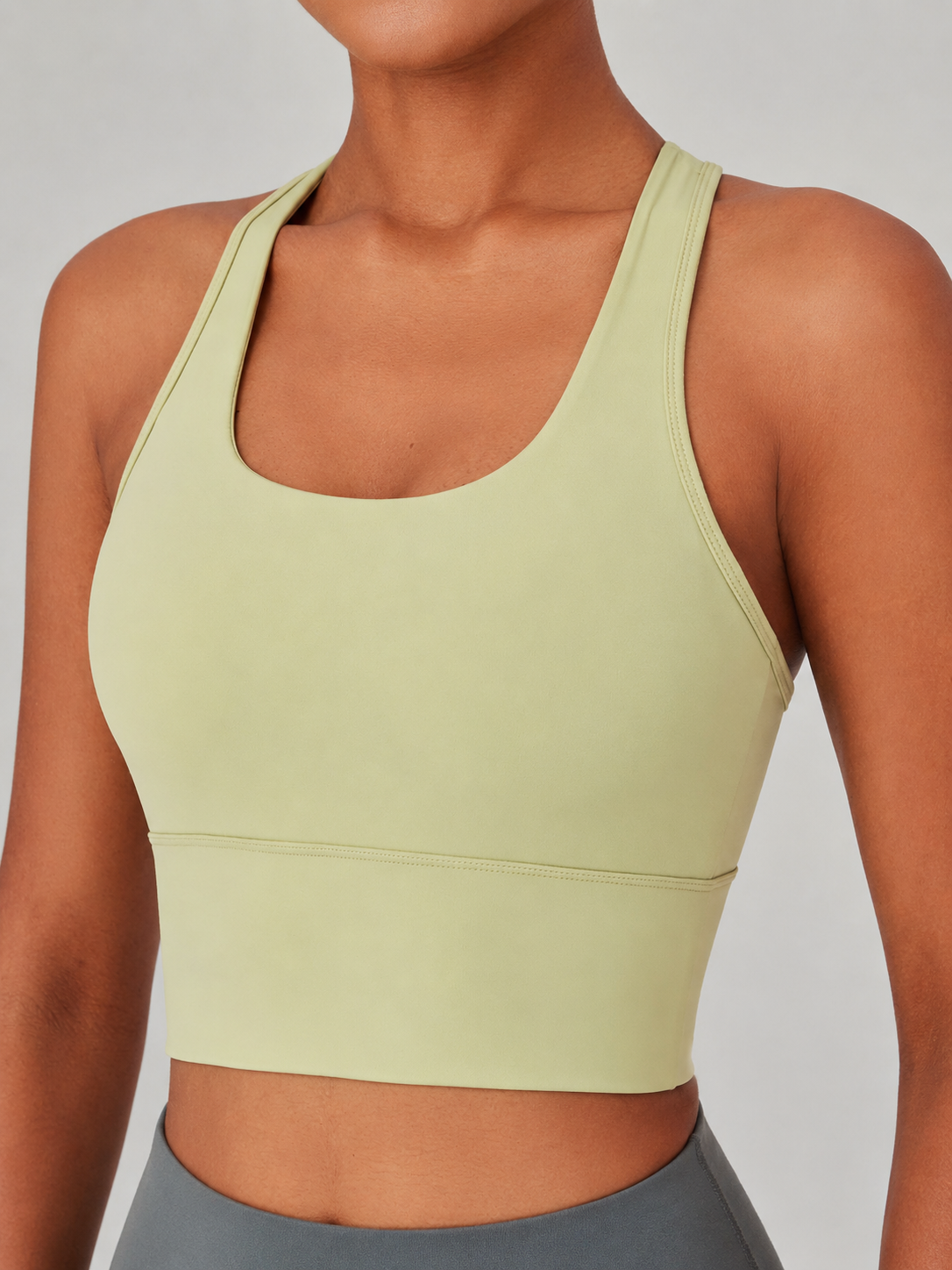 Women's SculptFlex Seamless Wireless Longline Sports Bra for Yoga & Pilates
