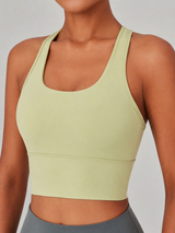 Women's SculptFlex Seamless Wireless Longline Sports Bra for Yoga & Pilates