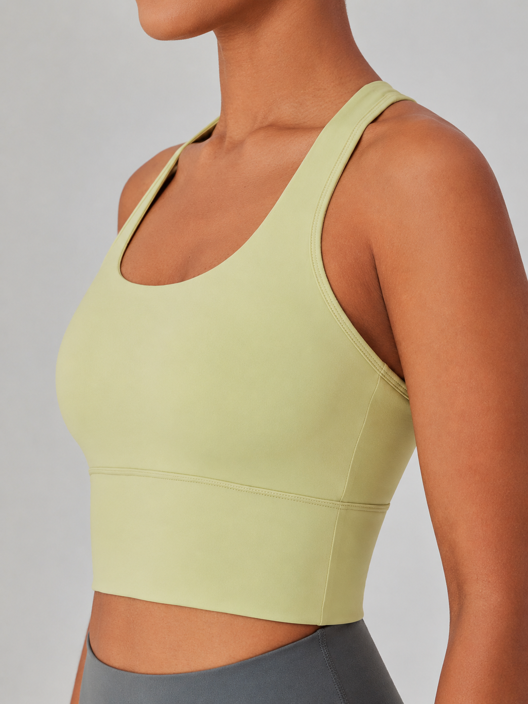 Women's SculptFlex Seamless Wireless Longline Sports Bra for Yoga & Pilates