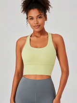 Women's SculptFlex Seamless Wireless Longline Sports Bra for Yoga & Pilates