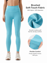 Women's SculptFlex High Waisted Brushed Soft Yoga Leggings for Workout & Daily Wear