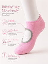 Women's Non-Slip Grip Socks for Pilates Yoga and Barre Workouts