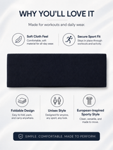 Women's Wide Sports Headband for Yoga Running and Workouts