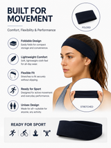 Women's Wide Sports Headband for Yoga Running and Workouts