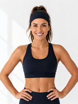 Women's Wide Sports Headband for Yoga Running and Workouts