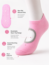Women's Non-Slip Grip Socks for Pilates Yoga and Barre Workouts