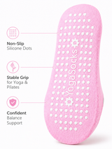 Women's Non-Slip Grip Socks for Pilates Yoga and Barre Workouts