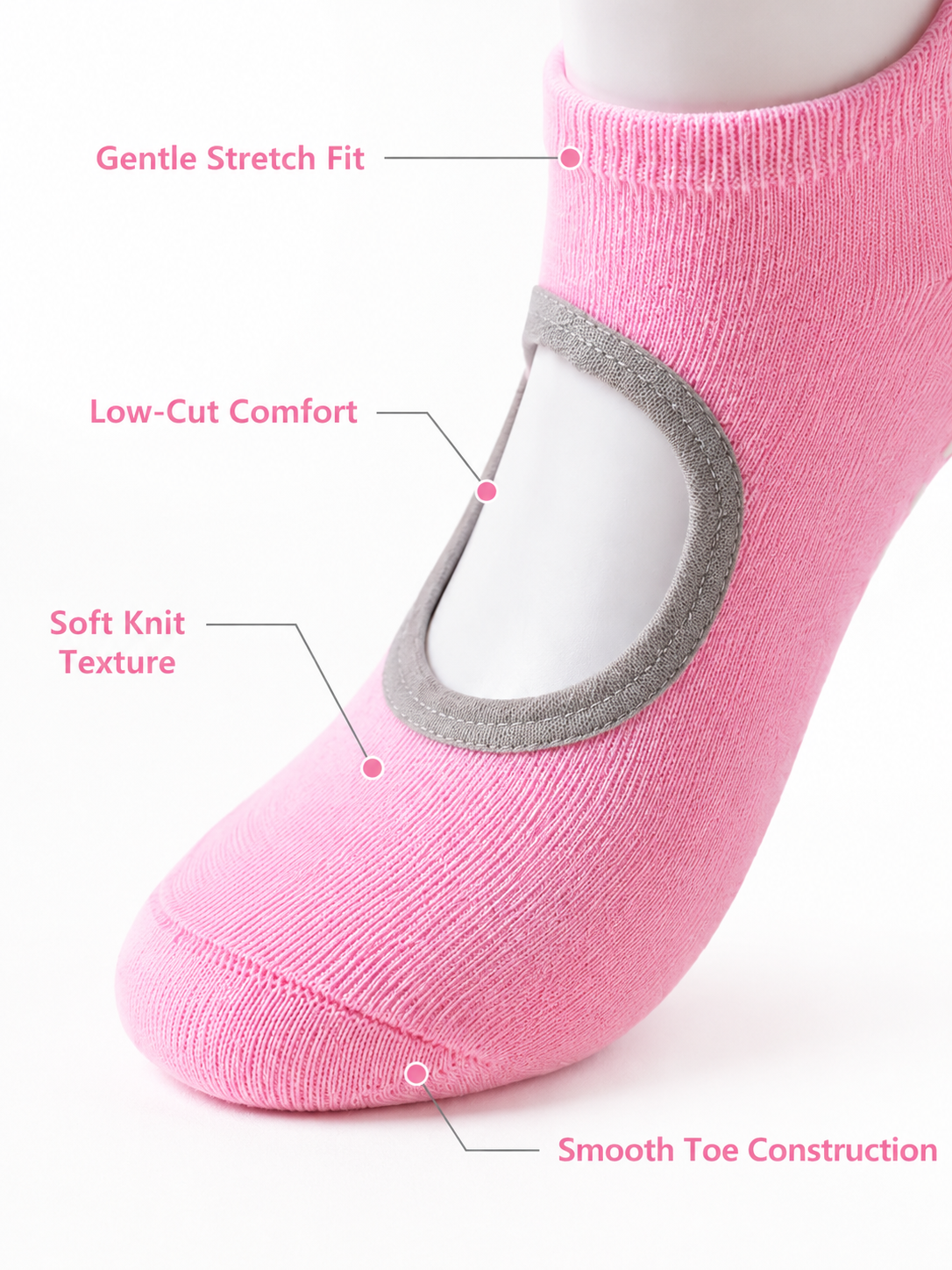 Women's Non-Slip Grip Socks for Pilates Yoga and Barre Workouts